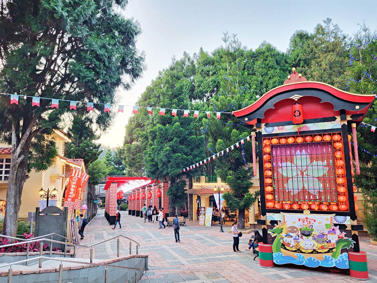 南投魚池|2023年九族文化村櫻花祭|搭纜車鳥瞰園區櫻花.日式浴衣體驗.賞夜櫻火舞秀 - 第7張圖