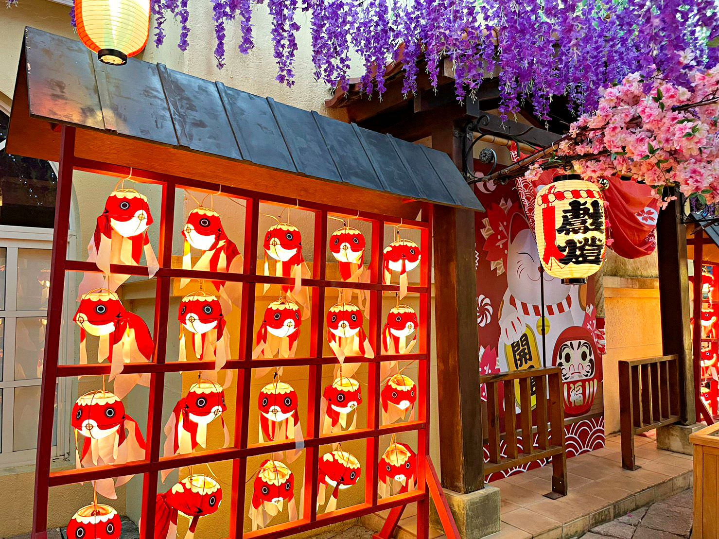 南投魚池|2023年九族文化村櫻花祭|搭纜車鳥瞰園區櫻花.日式浴衣體驗.賞夜櫻火舞秀 - 第10張圖