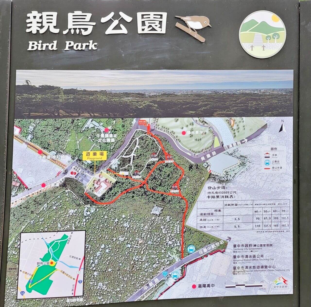 台中清水|鰲峰山運動公園|競合體驗遊戲場.觀景平台賞清水市區夜景.免費烤肉區 - 第33張圖