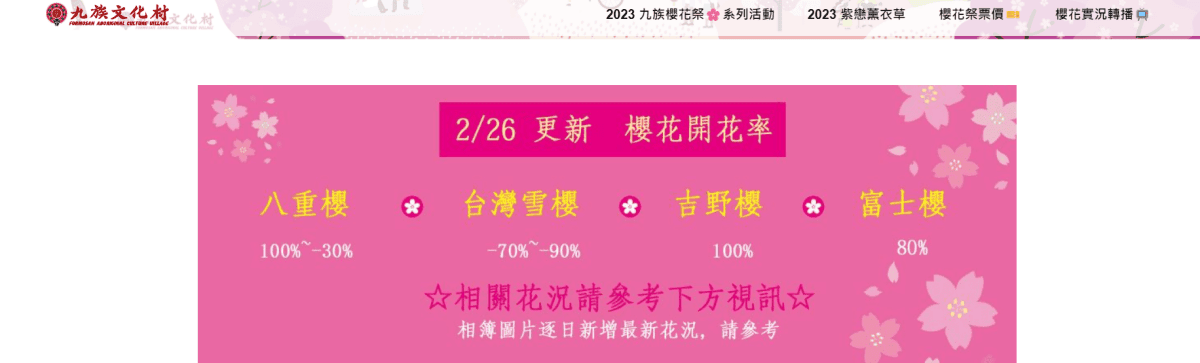 南投魚池|2023年九族文化村櫻花祭|搭纜車鳥瞰園區櫻花.日式浴衣體驗.賞夜櫻火舞秀 - 第3張圖